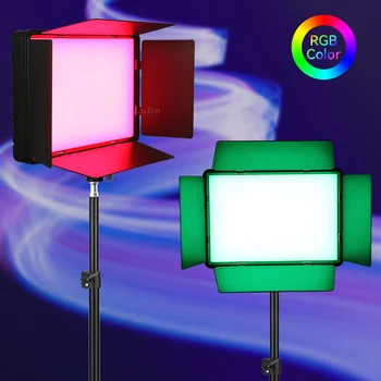 Rgb Led Video Light Лампа Для Фотосъемки 3000-6500K 0-360 Регулируемых Цветов с Пультом Дистанционного Управления для Съемки в Фотостудии Youtube Заполняющая Лампа