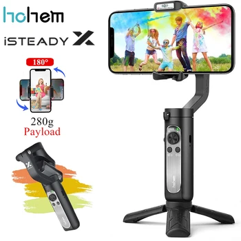 Hohem iSteady X 3-осевой Ручной Стабилизатор для смартфона Gimbal для iPhone12 11Pro/Max Samsung Xiaomi Huawei P30 Pro Youtube