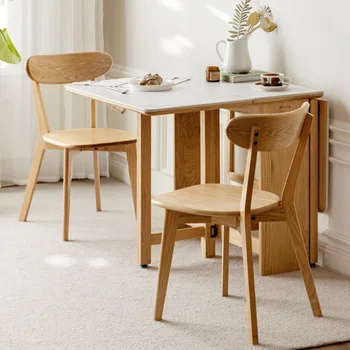 Обеденный стул в скандинавском стиле, Кухонный Деревянный Минималистичный шезлонг на открытом воздухе, Удобные деревянные шезлонги Salle Manger Мебель для дома