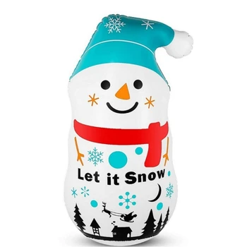Рождественский надувной снеговик, милый декор для рождественской вечеринки, украшения, прямая поставка
