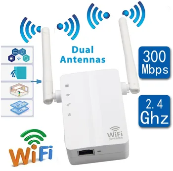 20 комплектов мини-ретранслятора Wi-Fi Repetidor Усилитель беспроводного сигнала 2.4G Wifi Extender 300 Мбит/с с двойной антенной 2 ДБ