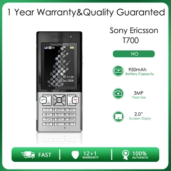 Sony Ericsson T700 Разблокировал 64 МБ Оперативной Памяти 2-Мегапиксельную Камеру Дешевого Мобильного Телефона С Бесплатной Доставкой