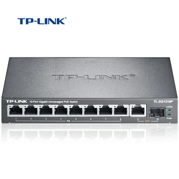 TP-Link 8-портовый Гигабитный коммутатор POE Ethernet с 1 портом независимого гигабитного интернет-коммутатора SFP POE switch (TL-SG1210P)