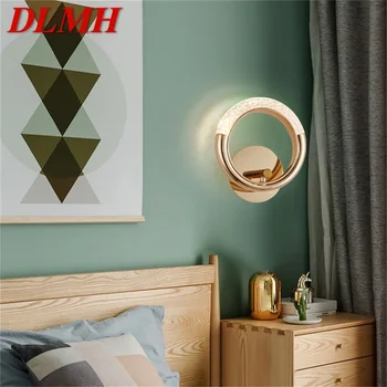 DLMH Nordic Креативные настенные светильники, бра, современные светодиодные лампы, круглые кольцевые светильники, декоративные для дома
