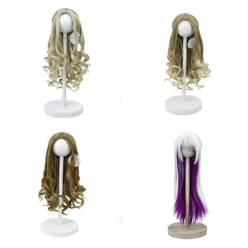 Новые 18-дюймовые парики для американских кукол Длиной 26-28 см, Кудрявые светлые волосы, разноцветное термостойкое волокно для кукольных девочек, аксессуары для кукол