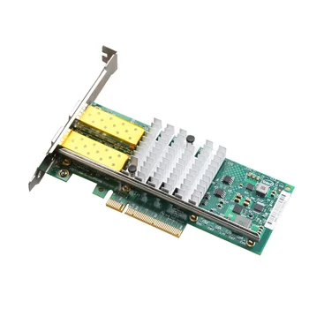 82599 Двухпортовая сетевая карта 10 Гигабит, сетевая карта корпоративного сервера, оптоволоконная сетевая карта PCIE-сервера
