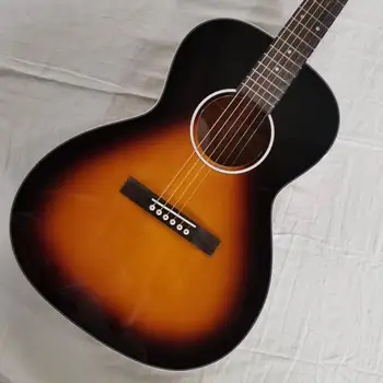 Акустическая гитара с массивным еловым верхом в стиле L-00 небольшого размера на заказ