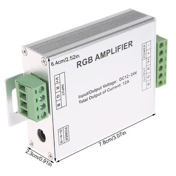 для усилителя RGB сигнала постоянного тока 12 В-24 В 12A, ретранслятора для светодиодных лент 3528 5050 SMD Li