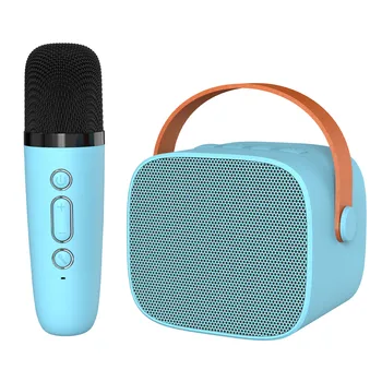 Новый Мини-беспроводной микрофон Bluetooth, Небольшой динамик, Открытый Портативный Караоке-микрофон, Аудио Разъемный микрофон, Аудио сабвуфер