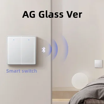 Для Xiaomi Mi Home AG Glass Беспроводной Умный Переключатель От 1 до 3 Кнопок Максимум 17 Нажатий Управление Mijia Automation Хорошее Ощущение Прикосновения 86 Размер