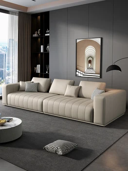 Современный минималистичный тканевый диван Cream wind для гостиной небольшой квартиры, роскошный пианино в скандинавском стиле, новый прямой диван