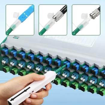 ST Универсальный очиститель волоконно-оптического волокна SC с ручкой Очиститель в один клик для очистки торцевой поверхности Инструменты для чистки