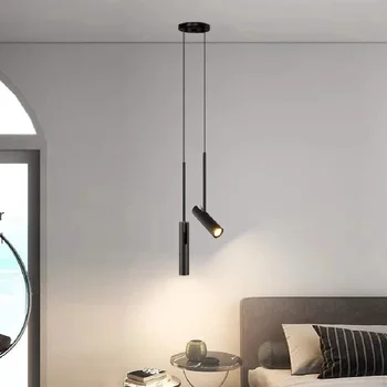 Скандинавская Минималистичная Люстра с регулируемым углом наклона AC90-260V для спальни, Прикроватной тумбочки для чтения, ресторана, бара, кофейни, Подвесной светильник