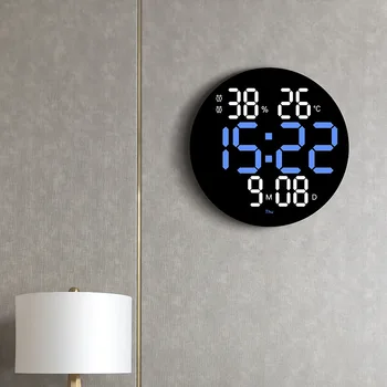 10-дюймовые двухцветные креативные электронные часы с большим экраном, настенные часы в гостиной, таймер, настенные часы в спортзале l