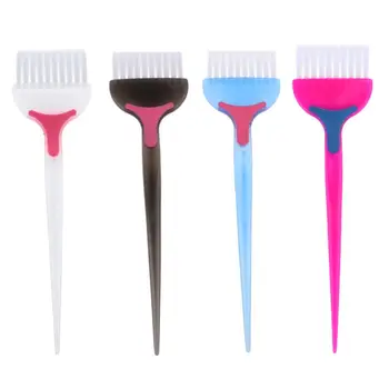 4шт красочных профессиональных салонных кистей для окрашивания волос с заостренной ручкой