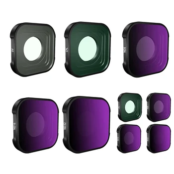 Комплект Фильтров Для Экшн-Камеры GoPro Hero 11 10 9 UV CPL ND8 ND16 ND32 Фильтр Для Go Pro 9 10 11 Фильтр Аксессуары Для Объективов Камеры