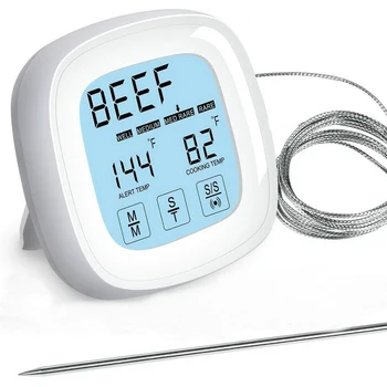 Термометр для мяса Цифровой Измеритель температуры барбекю Кухонный Термометр для мяса из нержавеющей стали для духовки-гриля