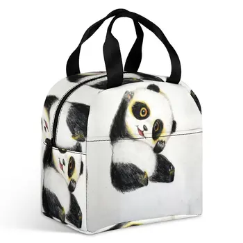 Panda34изолированная сумка для ланча, прочный многоразовый ланч-бокс, Ланч-боксы для мужчин и женщин, путешествия, пикник