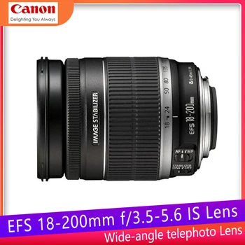 Canon 18-200 IS Объектив EFS 18-200 мм f/3,5-5,6 IS Объективы для Canon 600D 650D 700D 750D 760D 60D 70D 80D 7D камера Rebel T3i T5i