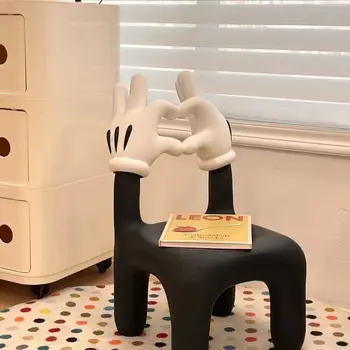Скандинавское кресло Love Мультяшное кресло Современный табурет для переодевания Роскошная гостиная Декоративные стулья Пуфик Мебель для отдыха