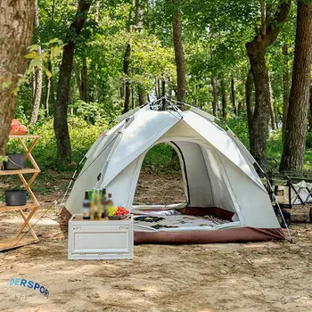 Автоматическая всплывающая палатка Портативная Непромокаемая палатка Пляжный Туризм Солнечное укрытие на открытом воздухе 2-3 Человека Автономная туристическая палатка для кемпинга