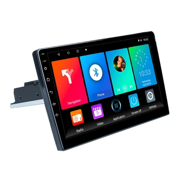 Автомобильный мультимедийный плеер 1 DIN Android 9.1, автомобильное стерео радио, 9-дюймовый регулируемый контактный экран, FM-GPS-навигация, MP5-плеер