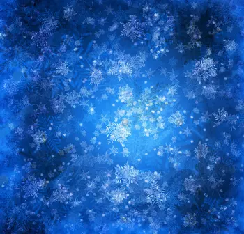 снежно-голубые рождественские фоны со снежинками Виниловая ткань высококачественная компьютерная печать деревянные фоны