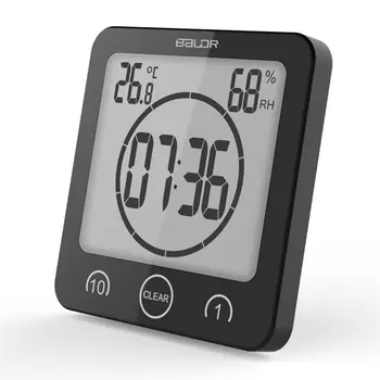 ЖК-электронные Цифровые настенные часы, Часы для душа, Таймер, Водонепроницаемый Гигрометр температуры в помещении и на улице, Таймеры для кухни, умывалки,