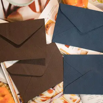 Классический винтажный конверт из пеньковой ткани, мини-бумажные окошки, конверт для приглашения на свадьбу, подарочный конверт