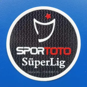 Стекающиеся футбольные значки Spor Toto Superlig из железа на нашивках 160 ℃ 7-10 секунд Высочайшее качество