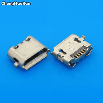 ChengHaoRan 50шт Разъем Micro USB с разъемом 5-контактной зарядки для мобильного телефона MP3 MP4 PDA