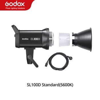 Godox SL100D SL-100D 100 Вт 5600 К Белая версия ЖК-панель Светодиодный видеосигнал непрерывного действия студийный светильник Bowens Mount