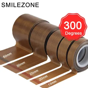 Высокотемпературная лента SMILEZONE 300 ° C, термоизоляционный клей из ткани PTFE, машина для запечатывания самоклеящихся водонепроницаемых лент в рулоне