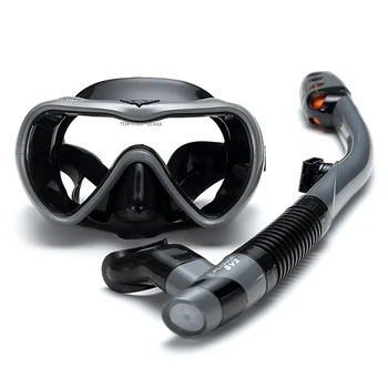 Герметичный набор для подводного плавания, очки для подводного плавания с защитой от запотевания, очки с легким дыханием, сухая трубка для подводного плавания, Маска для подводного плавания