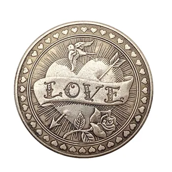 Монета Love or Hate Dicision с бронзовым покрытием Коллекционное художественное предсказание Ouija Коллекционный подарок Памятная монета