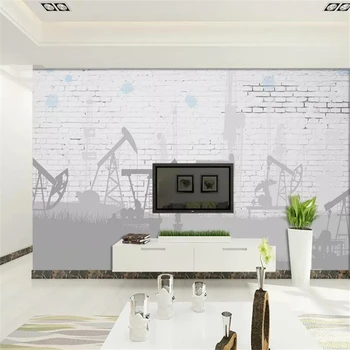 Пользовательские обои 3d фреска промышленная эксплуатация в скандинавском стиле ретро кирпичная стена фоновая стена гостиная ресторан 3D обои