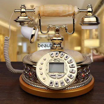 Американский нефритовый телефон Домашний стационарный офисный телефон Винтажный антикварный телефон
