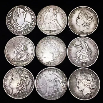 Королева США Морган Оригинальная Серебряная Монета Liberty Money Монеты 1 Доллар Антикварная Коллекционная Коллекция Монет Merry Christmas Gift
