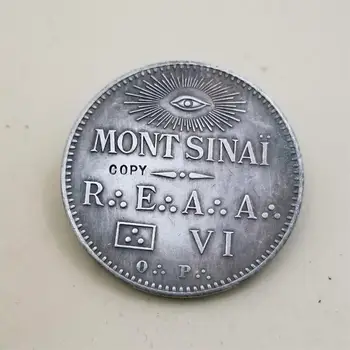 Французский масонский: монета-копия Мон Синай-невалютные монеты-копии монет, медали, монеты, предметы коллекционирования, значок