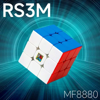 MoYu RS3M 2021 Магнитный Волшебный Куб 3x3 Maglev Speed Cube 3x3x3 Профессиональная Супер Скоростная Головоломка RS3M Детская Игрушка-Непоседа