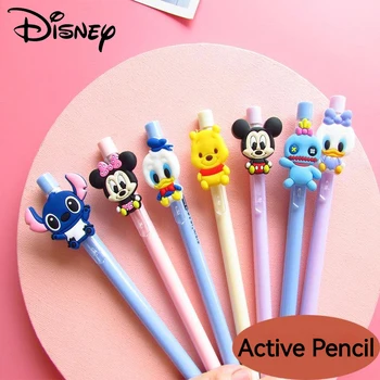 Детские карандаши Disney Stitch Mickey Школьные канцелярские принадлежности Механические Детские карандаши для рисования 0,5 мм Оптом