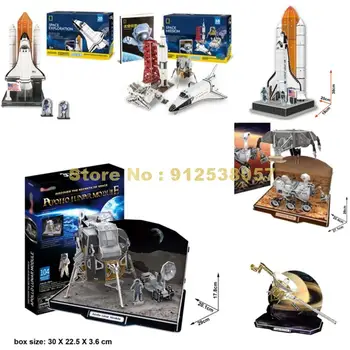 Космический исследовательский марсоход Rover Apollo Лунный шаттл Зонд Mars 3d Бумажная модальная игрушка-головоломка