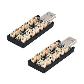 2X 1S Lipo Аккумулятор USB Зарядное устройство 3,7 В/4,20 В 6-канальное 1S Lipo Зарядное устройство Micro- JST 1.25 Разъемы JST-PH 2.0 MCX MCPX