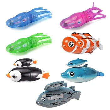 Вода для ИГР, игрушка для ванны, плавающая рыбка, лодка для малышей, мелкая моторика, Рыбка, игрушка на батарейках, подарок для младенцев, ванна, пляжный челнок