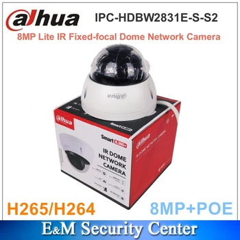 Оригинальная Купольная Сетевая Камера Dahua IPC-HDBW2831E-S-S2 8MP Lite POE IP CCTV IP67 Видеонаблюдения IR С Фиксированным фокусным расстоянием
