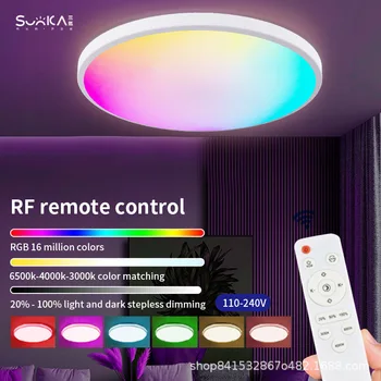 Новый RGB Phantom потолочный светильник RF с дистанционным управлением, затемняющий цветовую палитру, лампы для гостиной, спальни, светодиодные светильники для атмосферы в помещении