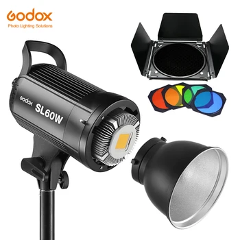 Бесплатная DHL Godox LED Video Light SL-60W 5600K Белая Версия Video Light Continuous Light Крепление Bowens для Студийного Видео