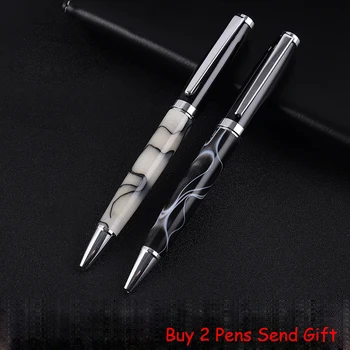 Металлическая шариковая ручка в форме лепестка для офисных деловых мужчин Фирменная ручка для письма Купить 2 Отправить подарок