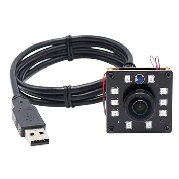 1080P CMOS OV2710 30/60/120fps Мини-Модуль ИК-USB-Камеры Ночного Видения с Широкоугольным Панорамным Объективом 5 МП 1,56 мм для Промышленности