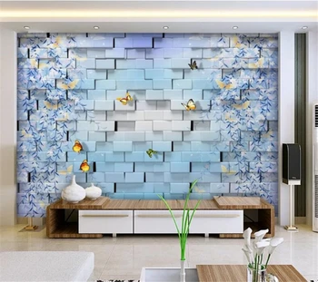 Фотообои wellyu на заказ 3D Фрески Фоновые обои для гостиной и спальни Бабочка Ива 3D обои papel de parede